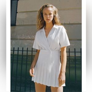 BNWOT Zara BOX PLEAT JUMPSUIT DRESS